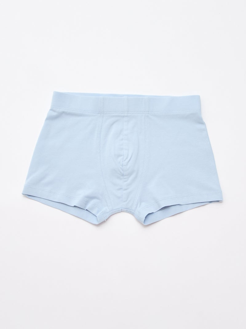Pack de 5 bóxers estampados Azul - Kiabi