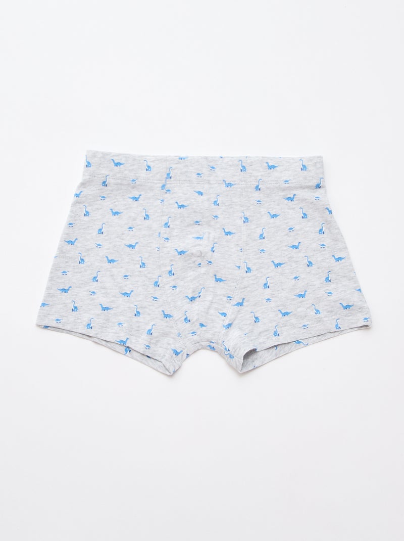 Pack de 5 bóxers estampados Azul - Kiabi