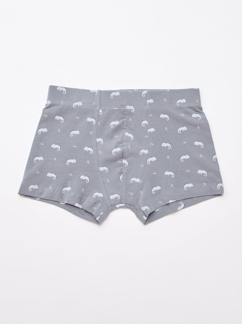 Pack de 5 bóxers estampados Azul - Kiabi
