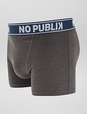 Pack de 5 bóxers lisos 'No Publik'