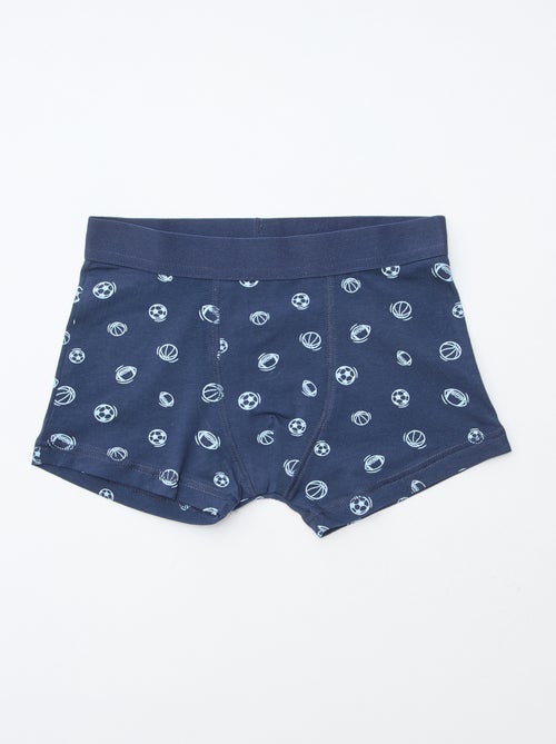 Pack de 5 boxers lisos y estampados - Kiabi