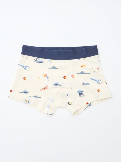Pack de 5 boxers lisos y estampados - Kiabi