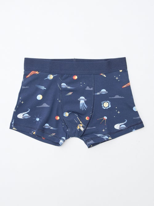 Pack de 5 boxers lisos y estampados - Kiabi