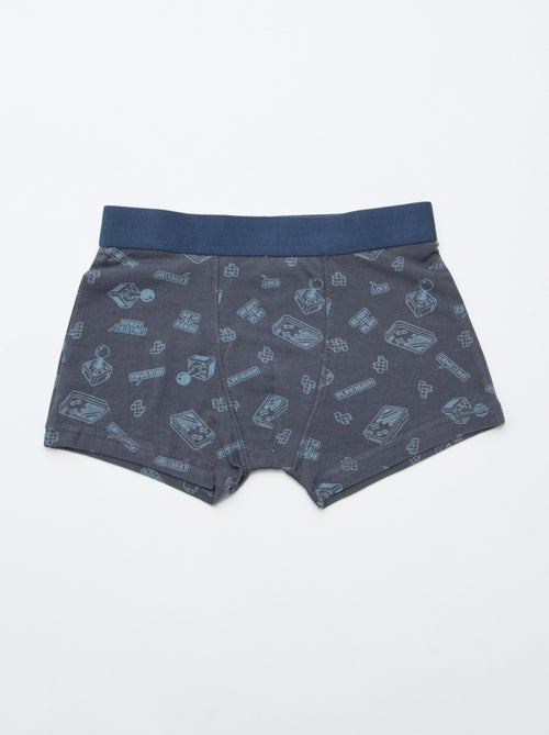 Pack de 5 boxers lisos y estampados - Kiabi