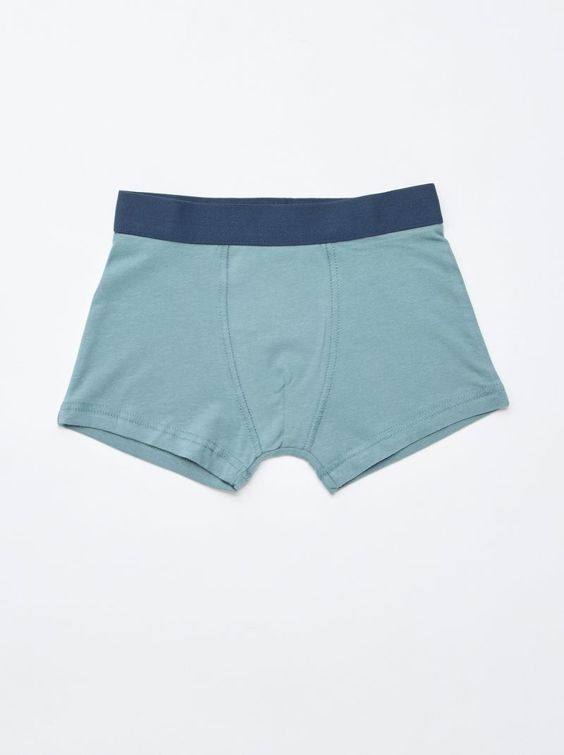 Pack de 5 boxers lisos y estampados Gris - Kiabi