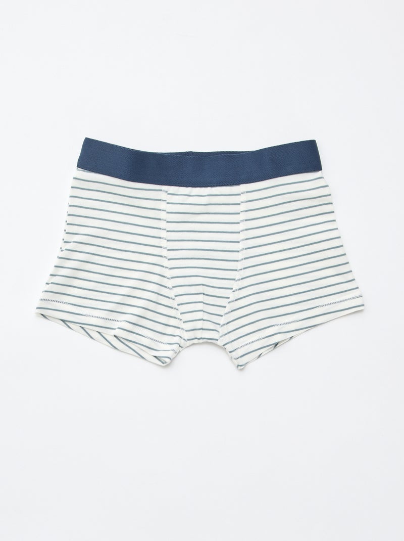 Pack de 5 boxers lisos y estampados Gris - Kiabi
