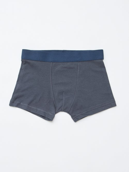 Pack de 5 boxers lisos y estampados - Kiabi