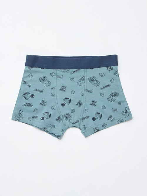 Pack de 5 boxers lisos y estampados - Kiabi