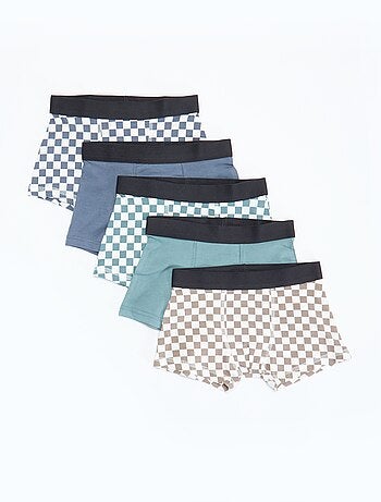 Pack de 5 boxers lisos y estampados