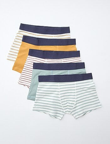 Pack de 5 boxers lisos y estampados