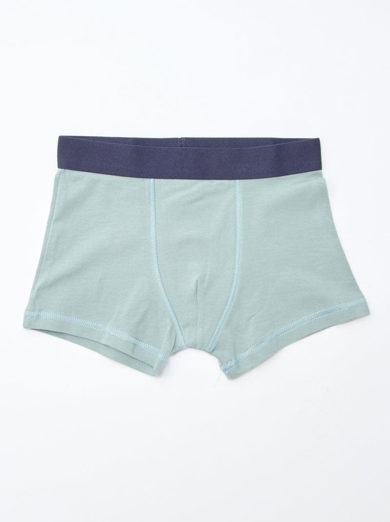 Pack de 5 boxers lisos y estampados Naranja - Kiabi