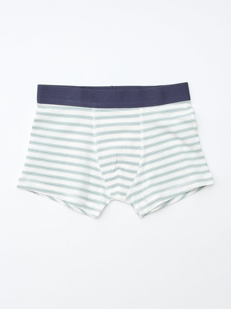 Pack de 5 boxers lisos y estampados Naranja - Kiabi