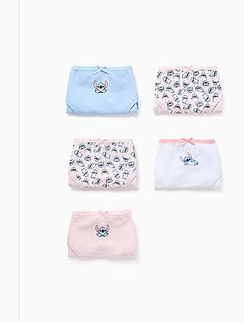 Pack de 5 bragas con estampados de Stitch