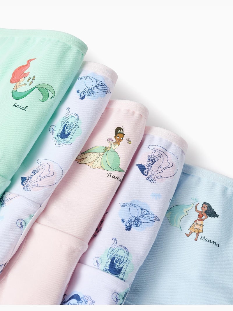 Pack de 5 bragas con las Princesas Disney Blanco Azul - Kiabi