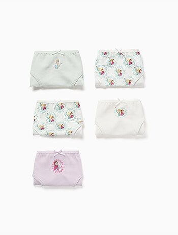 Pack de 5 bragas de algodón con estampados de Frozen