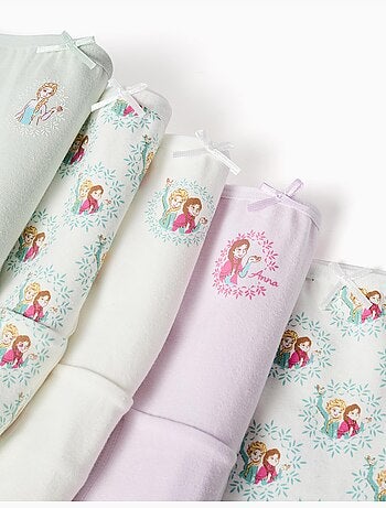 Pack de 5 bragas de algodón con estampados de Frozen