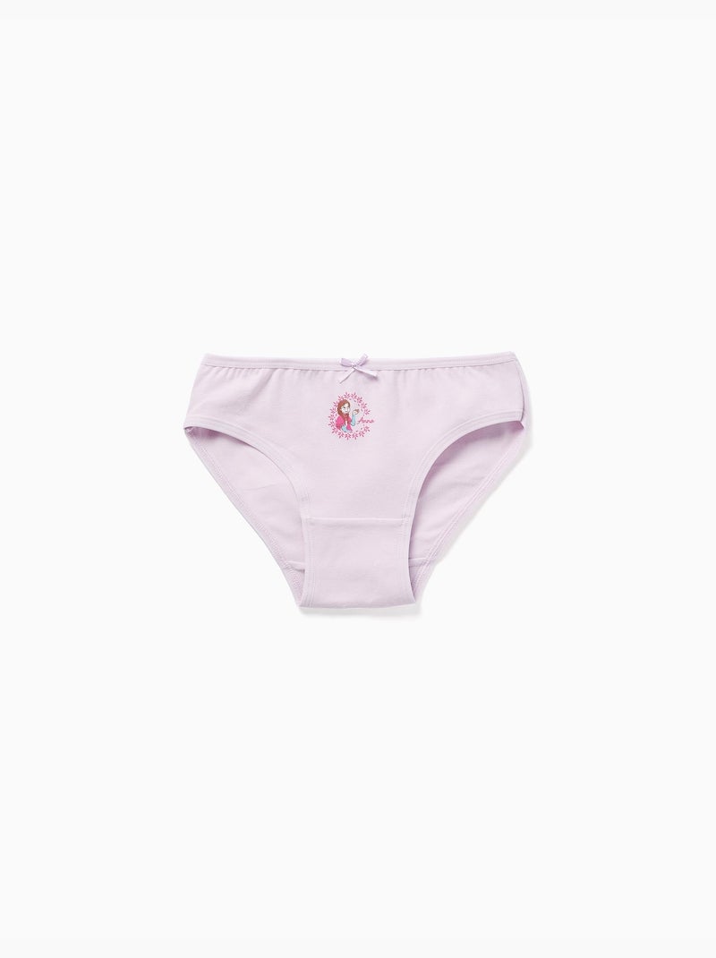 Pack de 5 bragas de algodón con estampados de Frozen Verde claro - Kiabi