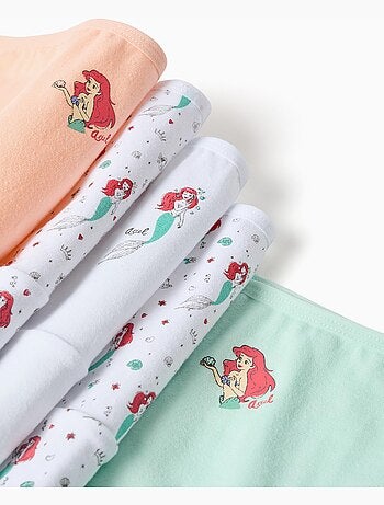 Pack de 5 bragas de algodón con La Sirenita