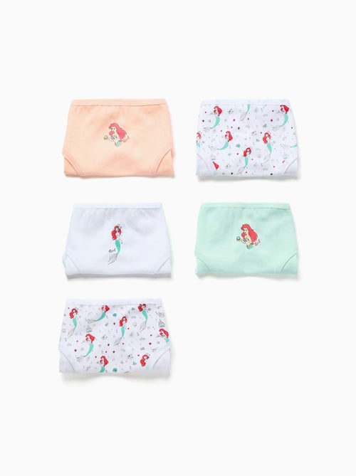 Pack de 5 bragas de algodón con La Sirenita - Kiabi