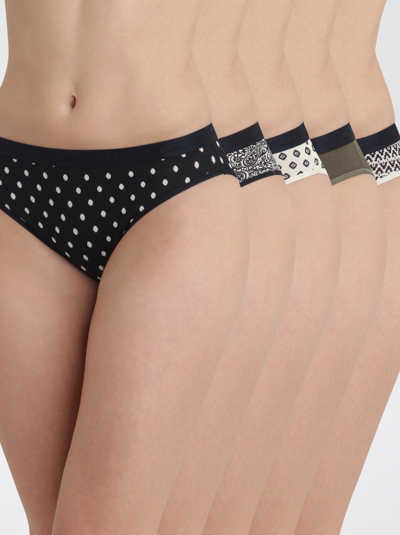 Pack de 5 braguitas - Bolsillos Dim Beige - Kiabi