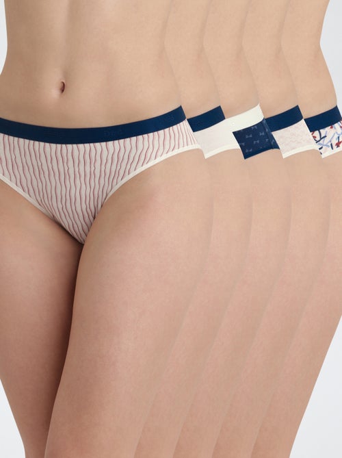 Pack de 5 braguitas - Bolsillos Dim - Kiabi