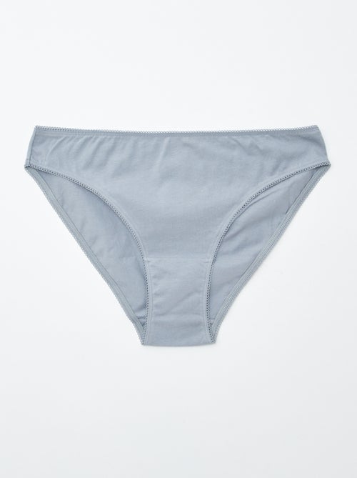 Pack de 5 braguitas - lisas y estampadas - Kiabi