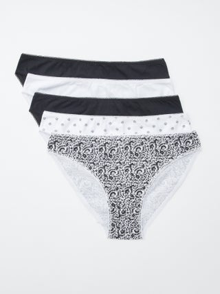 Pack de 5 braguitas - lisas y estampadas