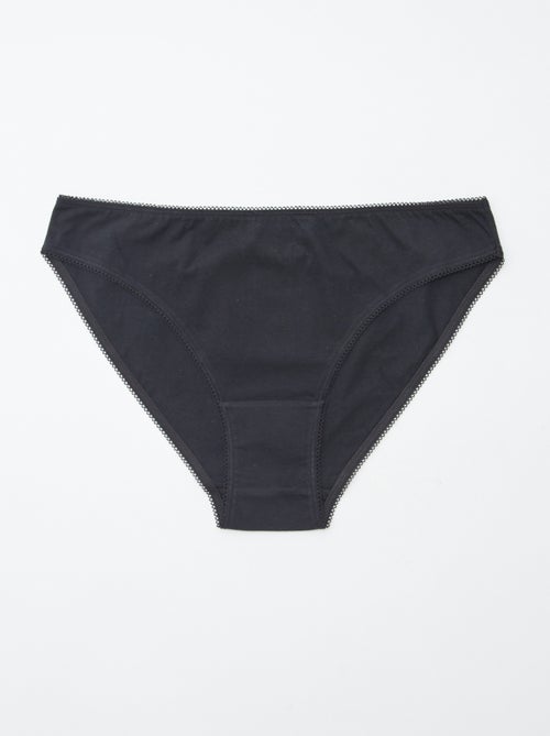 Pack de 5 braguitas - lisas y estampadas - Kiabi