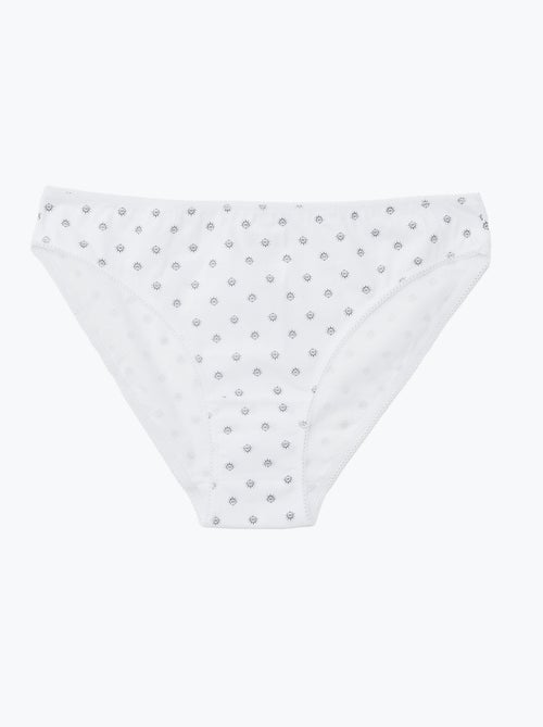 Pack de 5 braguitas - lisas y estampadas - Kiabi