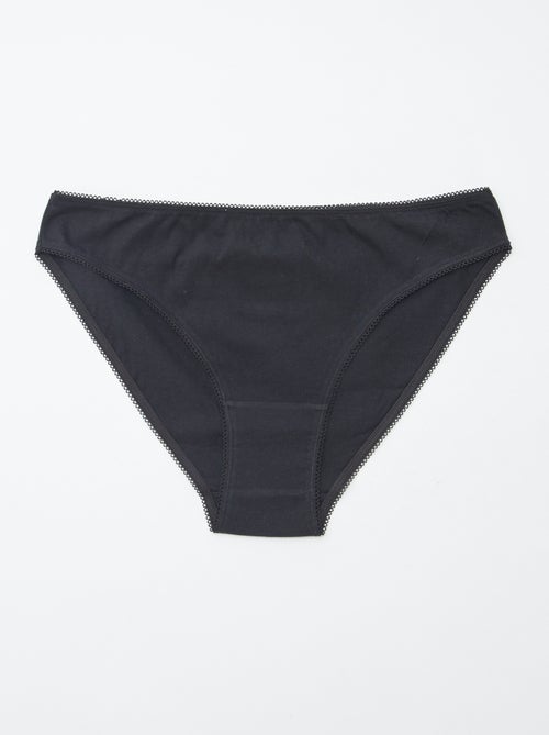 Pack de 5 braguitas - lisas y estampadas - Kiabi