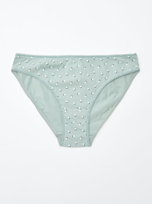 Pack de 5 braguitas - lisas y estampadas - Kiabi