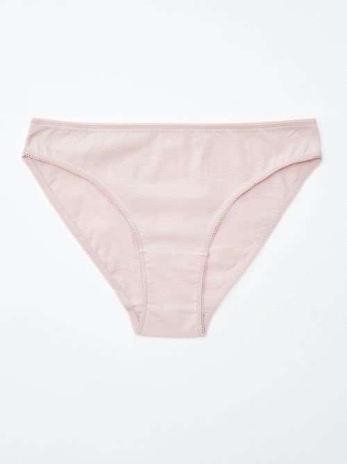 Pack de 5 braguitas - lisas y estampadas - Kiabi