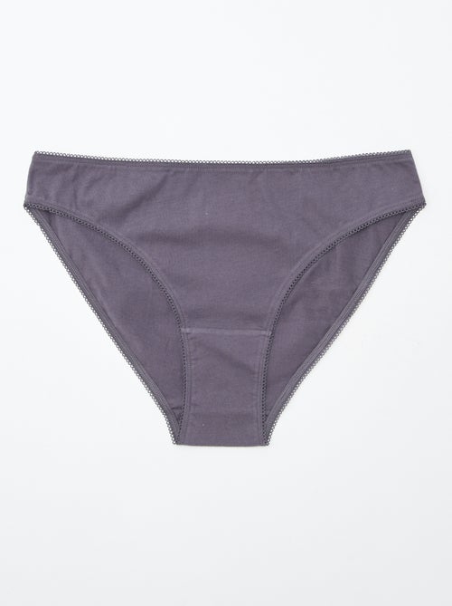 Pack de 5 braguitas - lisas y estampadas - Kiabi