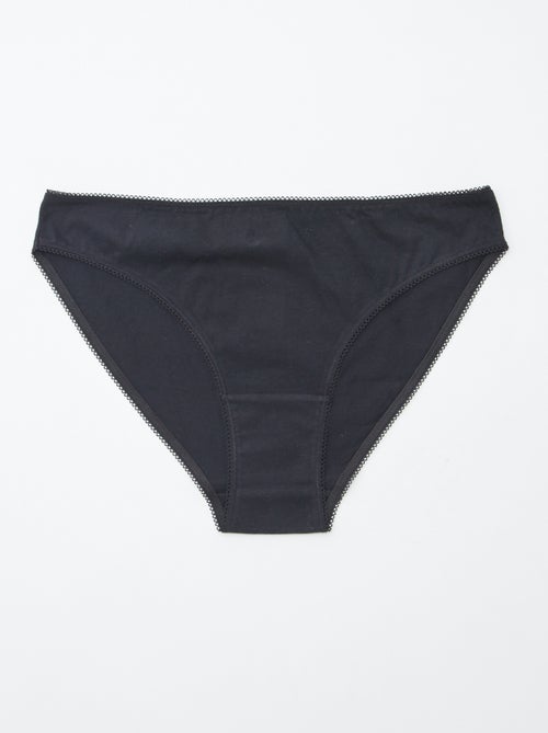 Pack de 5 braguitas - lisas y estampadas - Kiabi