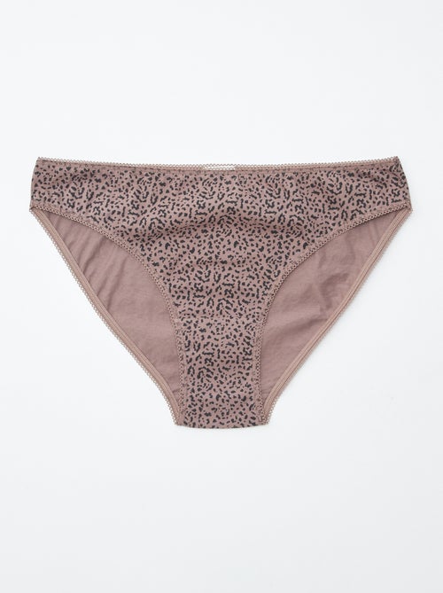 Pack de 5 braguitas - lisas y estampadas - Kiabi