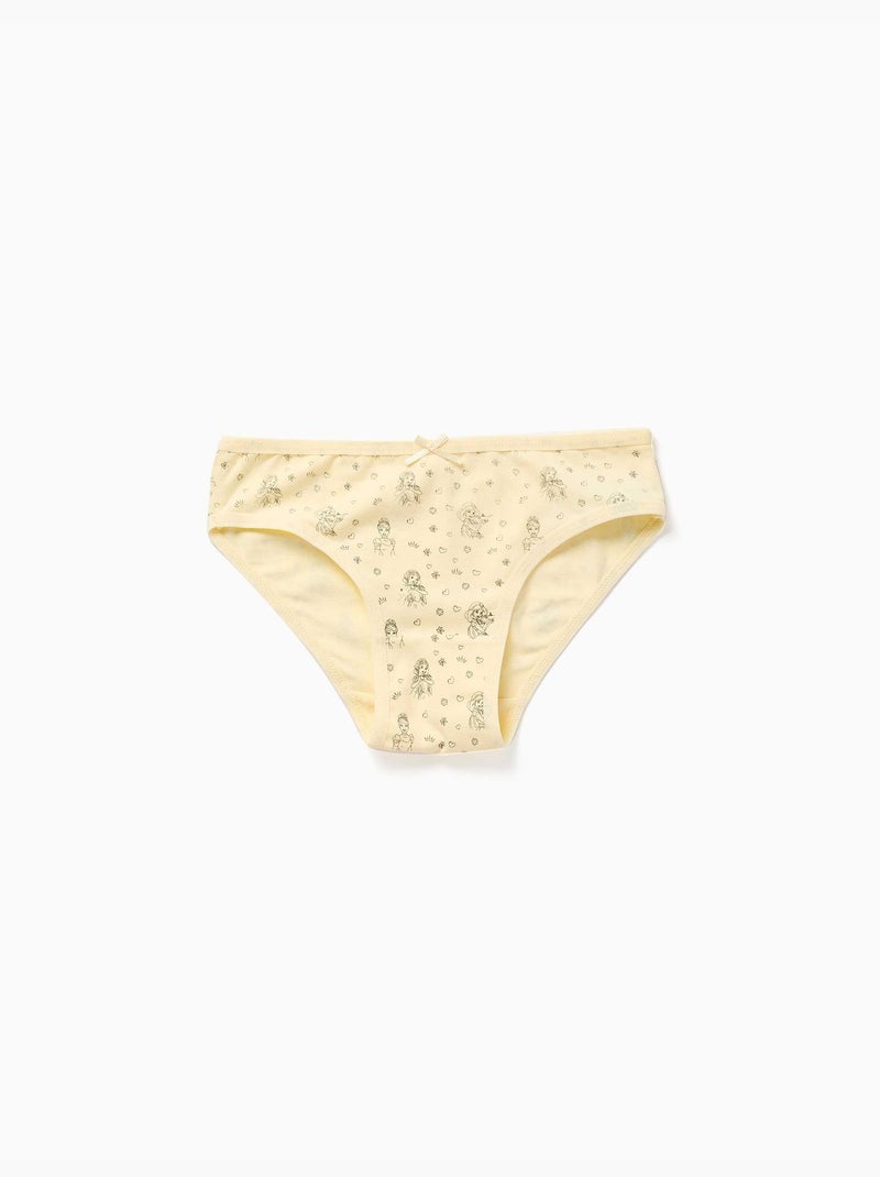 Pack de 5 braguitas con estampados de las princesas disney Blanco Amarillo - Kiabi