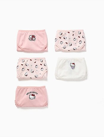 Pack de 5 braguitas de algodón con estampados de Hello Kitty