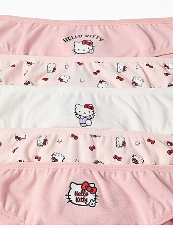 Pack de 5 braguitas de algodón con estampados de Hello Kitty