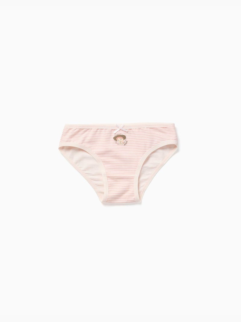 Pack de 5 braguitas de algodón con estampados de Jessie Rosa/Blanco - Kiabi