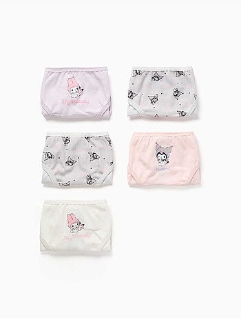 Pack de 5 braguitas de algodón con estampados de Kuromi