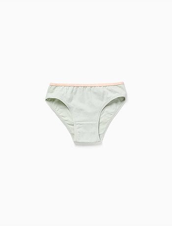 Pack de 5 braguitas de algodón con flores/lunares