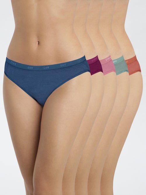 pack de 5 braguitas de algodón 'DIM' - Kiabi
