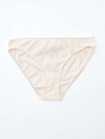 Pack de 5 braguitas de algodón liso