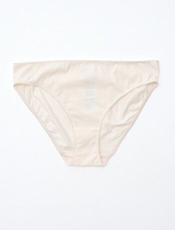 Pack de 5 braguitas de algodón liso