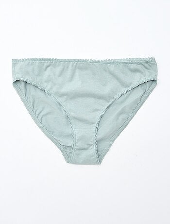 Pack de 5 braguitas de algodón liso