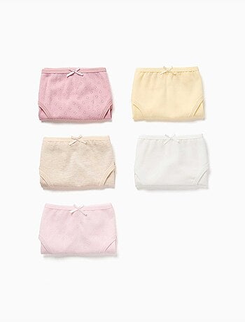 Pack de 5 braguitas de algodón