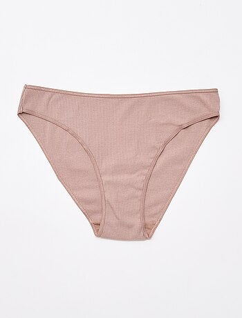 Pack de 5 braguitas de canalé