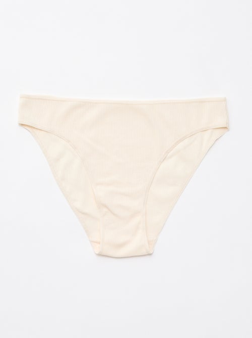 Pack de 5 braguitas de canalé - Kiabi