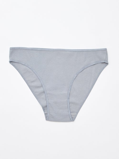 Pack de 5 braguitas de canalé - Kiabi