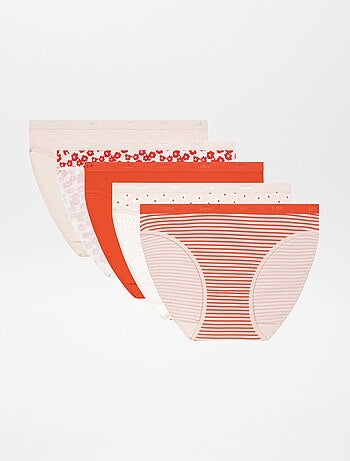 Pack de 5 braguitas 'DIM' de algodón elástico